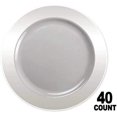 thumbnail image 2 of Lillian Tablesettings 40-Count Magnificence Plastic Plates, 7.5-Inch, Clear, 2 of 4