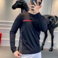 thumbnail image 5 of Suéteres de hombre, capa base, sudaderas negras coreanas de otoño, sudaderas casuales a granel, manga larga, camiseta de lujo normal XL de alta calidad para hombres, 5 of 5
