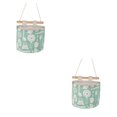 thumbnail image 2 of relayinert Large Capacity Storage Box For Home Unisex Waterproof And Eco-Fashion Green 2Set, 2 of 6