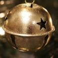 thumbnail image 2 of Haute Decor Jingle Bell Ornaments (Small Version) - 12 Pack - Gold Foil, 2 of 4