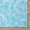 thumbnail image 2 of Dalyn Rug Company & Addison Rugs Indoor/Outdoor Surfside ASR41 Aqua Washable 2'3" x 7'6" Runner Rug, 2 of 5