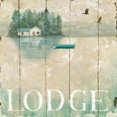 thumbnail image 2 of Waterside Lodge II Poster Print by Daphne Brissonnet (24 x 24), 2 of 2