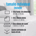 thumbnail image 4 of Juego De Sábanas Individual Microfibra Diseño Cromo, 4 of 5