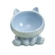 thumbnail image 2 of Cuenco alimentador de gato de cerámica, plato, cuenco para beber para gatito, accesorio antideslizante, suministros de alimentación para gatos, azul, 2 of 9
