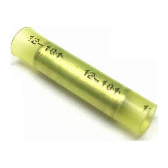 3M Butt Connector Seemless Nylon Insulated 12-10 Gauge Yellow -25PK