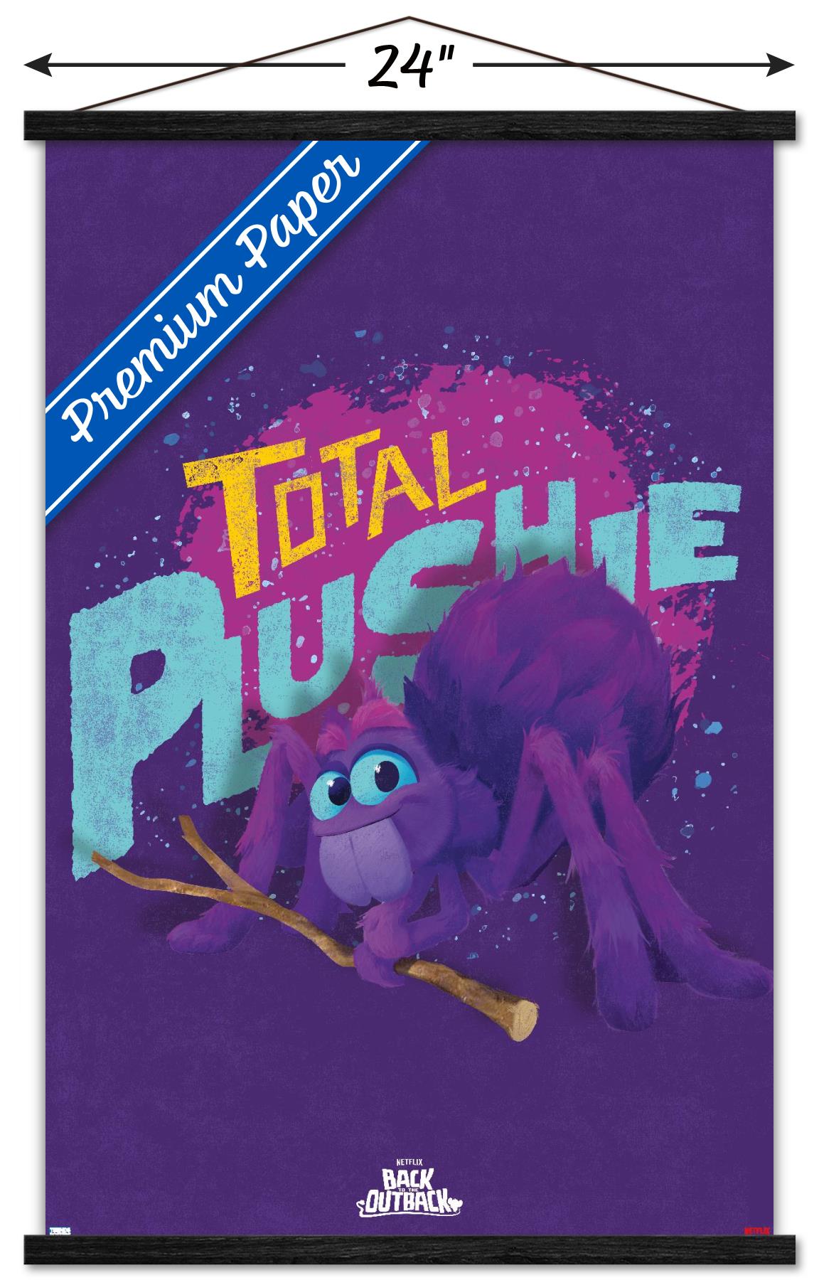 Netflix Back to the Outback - Total Plushie Wall Poster with Wooden Magnetic Frame, 22.375" x 34"