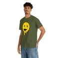 thumbnail image 6 of Dripping smiley face graphic t shirt Unisex Heavy Cotton Tee, 6 of 8