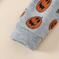thumbnail image 5 of Mercatoo Toddler Baby Halloween Outfit Boy Girl Pumpkin Sweatshirt Pullover Long Sleeve Shirt and Pants Fall Clothes Set, 5 of 8