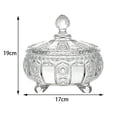 thumbnail image 2 of Glass Sugar Bowl, Glass Candy Jars with Lids, Glass Decorative Glass Jar Candy Jar Storage Jars, Crystal Glass Storage Jars Glass Storage Jar with Lid, Glass Candy Cup, 2 of 6