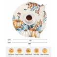 thumbnail image 6 of 15 Inch Round Placemats Set of 4, Fall Pumpkins Orange Blue Non Slip Heat Insulation PP Table Mats, Thanksgiving Botanical Retro Washable Place Mats for Kitchen Dining Party Table Decor, 6 of 7