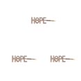 thumbnail image 2 of Alfileres de aleación Qarigey 3piezas HOPE ESPERAR Clip decorativo multifuncional, 2 of 6