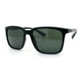 thumbnail image 4 of Mens Classic Rectangle Sporty Gentlemanly Plastic Fashion Sunglasses Black - Green, 4 of 7