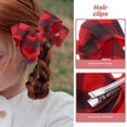 thumbnail image 5 of 4 Uds. Lazos para el cabello a cuadros, pinzas para el cabello para mujer, accesorios bonitos para el cabello, pinzas para el cabello navideñas, 5 of 5