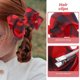 thumbnail image 5 of 4 Uds. Lazos para el cabello a cuadros, pinzas para el cabello para mujer, accesorios bonitos para el cabello, pinzas para el cabello navideñas, 5 of 5