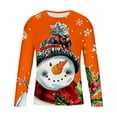 thumbnail image 4 of Christmas Shirts for Men Fashion Long Sleeve Christmas Colorful Graphic Print Pullover Sport T-Shirt Top Christmas Festival Crew Neck Blouses Tops S-5XL, 4 of 5
