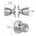 thumbnail image 3 of Satin Nickel Dummy Door Knob 2-Pack, 3 of 11