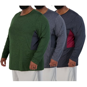 LANBAOSI 3 Pack Mens Long Sleeve Compression Shirts Male Dry Fit Shirts ...