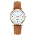 thumbnail image 2 of LINMOUA Ladies Watches Diamond-Studded Luminous Retro Female Watch Belt Quartz Watch Mother's Day Valentine's Day Gifts for Her Brown, 2 of 2