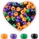 thumbnail image 1 of Juego de 800 cuentas de poni de 4 colores, moradas, de plástico, verdes, naranjas y negras, para fiestas., 1 of 9