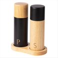thumbnail image 1 of Juego de Molinillos de Pimienta y Sal de Madera de Roble, Molinillo de Pimienta Multifunción, Juego de Molinillos de Pimienta y Sal Recargables con Caja., 1 of 5