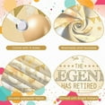 thumbnail image 3 of Gold Glitter Retirement Banner White Balloons Legend Retirement Display Golden Banners Star Decorations Pension Party Backdrop for Retirement Party Farewell Gathering Pension Celebration, 3 of 8
