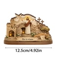 thumbnail image 3 of DefiDgd Wooden Empty Tomb Set,Easter Scene and Christian Cross Decoration,He is Risen Jesus Resurrection Scene for Home Office Tabletop Tray Church Shelf Decor Gifts(A), 3 of 9