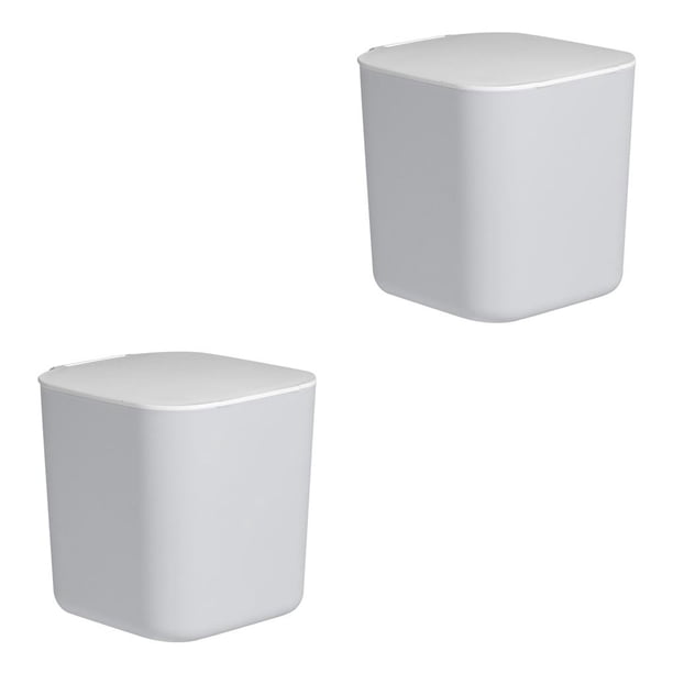Inteprter Mini cubo de basura pequeño creativo, cubo de basura de escritorio, cesto de basura, de hogar, suministros de oficina de plástico, cubo de Type1 NO1 Inteprter CBP098577