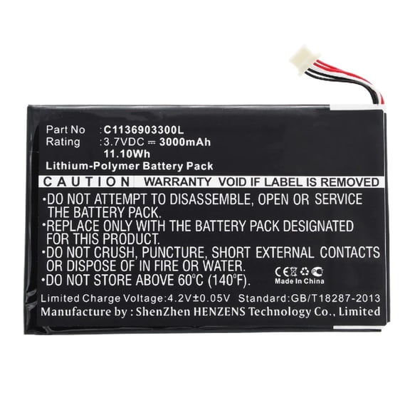 Batteries N Accessories BNA-WB-P5141 Tablets Battery - Li-Pol, 3.7V, 3000 mAh, Ultra High Capacity Battery - Replacement for Blu C1136903300L Battery