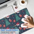 thumbnail image 4 of Long Mouse Pads for Desk,Dark Blue Christmas Pattern Desk Mats on Top Of Desks, Desk Mouse Pad Extra Large with 3mm Non-Slip Base and Stitched Edge for Gaming,Office,Work,Home 31.5x11.8in, 4 of 5
