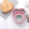 thumbnail image 2 of 4/7/9/10 Inch Cake Mold Flexible Silicone Heart Shape DIY Bread Baking Tray Mould, 2 of 5
