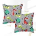 thumbnail image 3 of Bingfone Decorative Pillow Covers 16"X16" Cute Dinosaur Couch Pillow Cases Modern Farmhouse Covers For Couch Sofa Bed, 3 of 9