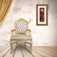 thumbnail image 3 of Unknown 11x24 Gold Ornate Wood Framed with Double Matting Museum Art Print Titled - Orchid Panel, 3 of 4