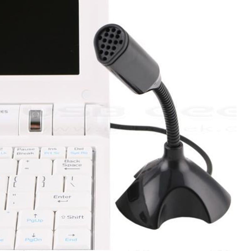 Lazmin Microphone de Bureau USB Plug & Play Home Studio Micro Ajustable pour Chat de Jeu Skype Youtube Studio Enregistrement Audio Ordinateur 
