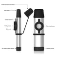 thumbnail image 4 of Professional Kazoo Aluminum Alloy Kazoo Woodwind Instrument Musical Instrument GuanGuan, 4 of 5