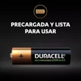thumbnail image 3 of Duracell Pilas Recargables 4 AA 2500mah 1.2V Y 4 AAA 900mah 1.2V, 3 of 5
