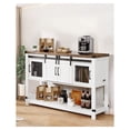 thumbnail image 2 of Coffee Bar Cabinet, 47.3" Farmhouse Coffee Station w/ Barn Doors & 4 Tier Storage, 2 of 9