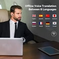 thumbnail image 2 of ANFIER Offline Translator Earbuds M3 Language Translator Device Black Translation Earbuds Support 74 Languages and 70 Accents for iOS and Android (with Offline Translation Black), 2 of 7