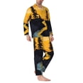 thumbnail image 2 of Balery Sunset River Pine Trees Pattern Pajama Sets for Men Long Sleeve 2 Piece Sleepwear Loungewear Sets Soft PJ's with Pockets Long Sleeve Comfy Pj Sets-X-Large, 2 of 7