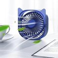 thumbnail image 4 of Personal Desk Fan Quiet USB Fan Cute Cat Design, Mini Portable Table Fans For Sleeping Bedroom, 3 Speeds Adjustable, Rotatable, Anti-slip, Fans for Ho, 4 of 5