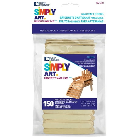 Woodsies Jumbo Craft Sticks - Woodsies Natural Mini Craft Sticks, 2.5