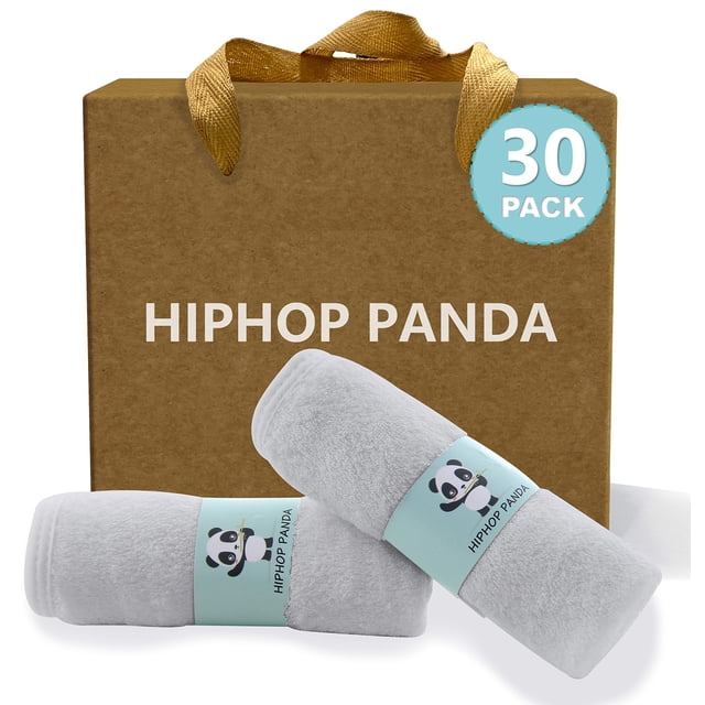 Toallitas para Bebé HIPHOP PANDA 25x25 cm Paquete de 30