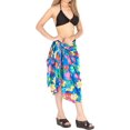 thumbnail image 3 of HAPPY BAY Women's Bikini Sarong Swimwear Swim Cover up Skirt Bathing suit Summer Wraps Swimsuit Beach Wrap Coverups for Women Beachwear One Size Arctic, Floral, 3 of 3