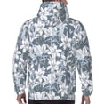 thumbnail image 3 of Bingfone Lilies Flowers Men's Drawstring Hoodie Long Sleeve Pocket Sweatshirts-3X-Large, 3 of 6