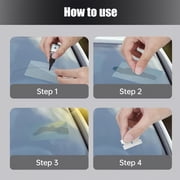 Denhf Windshield Crack Repair Kit, Window Crack Repair Kit, Windshield Repair Kit for Chips and Cracks, Car Windshield Crack Repair Liquid for Car Windscreen Tool, Glass Repair Kit, 0.68oz/20ml