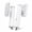 White, variant on Portable Mini USB Handheld Iron, Wrinkle-Free In 30 Seconds, Constant temperature 65°C, Flat ironing & hanging ironing 2-in-1, professionally pressed for any occasion