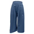 thumbnail image 5 of UANWENN Plus Size Pants for Women High Waisted Wide Leg Casual Work Pants Comfortable Cropped Trousers with Cargo Pockets Outfit Spring Fall Women Clothes plus Size Pants plus Size Exercise Clothes, 5 of 5