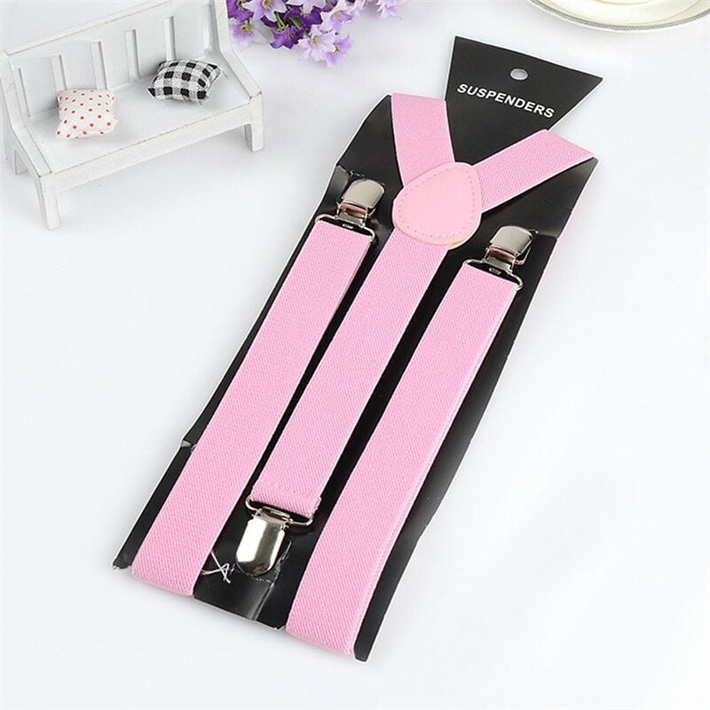 Unisex Mens Womens Colourful Suspenders Belt Adjustable Braces Y Shape for Fancy Dress