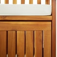 thumbnail image 5 of vidaXL Storage Bench with Cushion 170 cm Solid Wood Acacia, 5 of 5