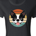 thumbnail image 4 of Inktastic Boston Terrier Dog Retro Sunset Women's T-Shirt, 4 of 5