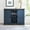 Blue, variant on FESTIVO 47 in. White Wood Buffet Bar Cabinet with Barn Door with Marbling Pattern Countertop